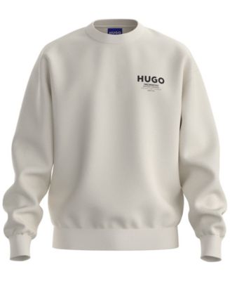 Men's Nespon French-Terry Crewneck Logo Print Sweatshirt