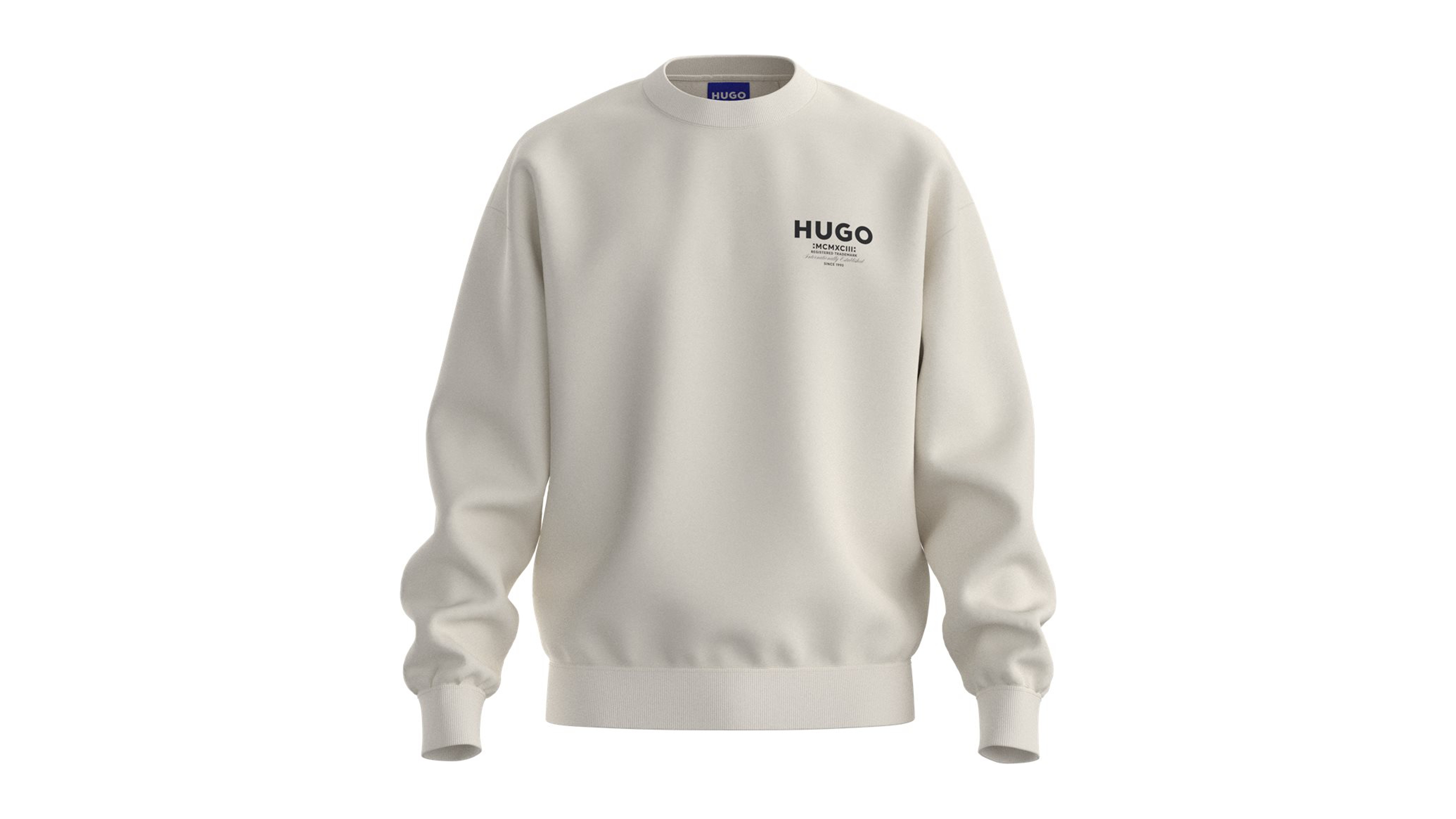 Hugo Boss Men's Nespon French-Terry Crewneck Logo-Print Sweatshirt