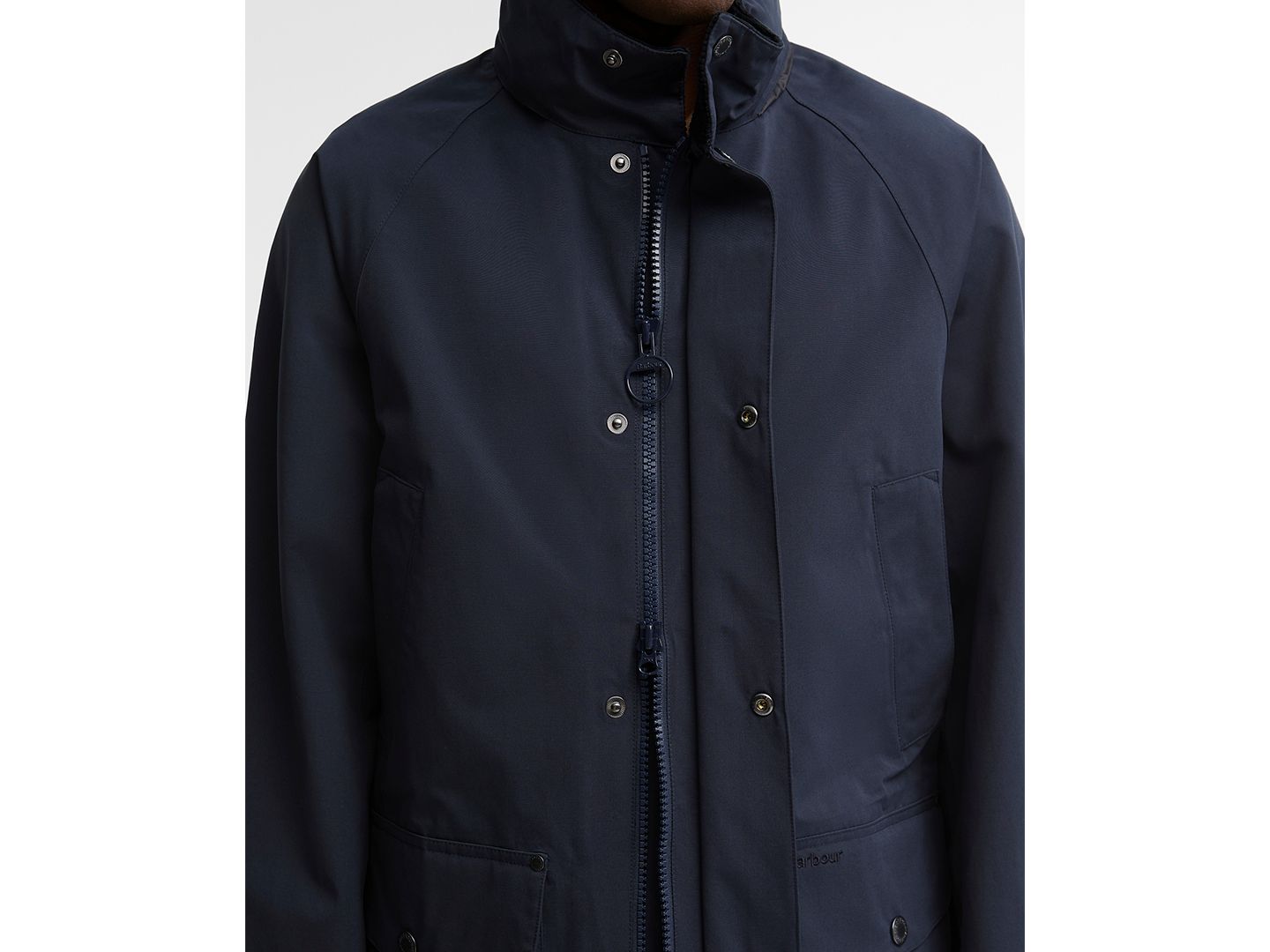 Мужская куртка Barbour Modern Bedale Waterproof Lightweight Stowaway-Hood, цвет: Тёмно-синий — фото 6