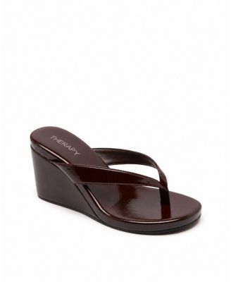 Women's Ren Round Toe Wedge Thong Heel