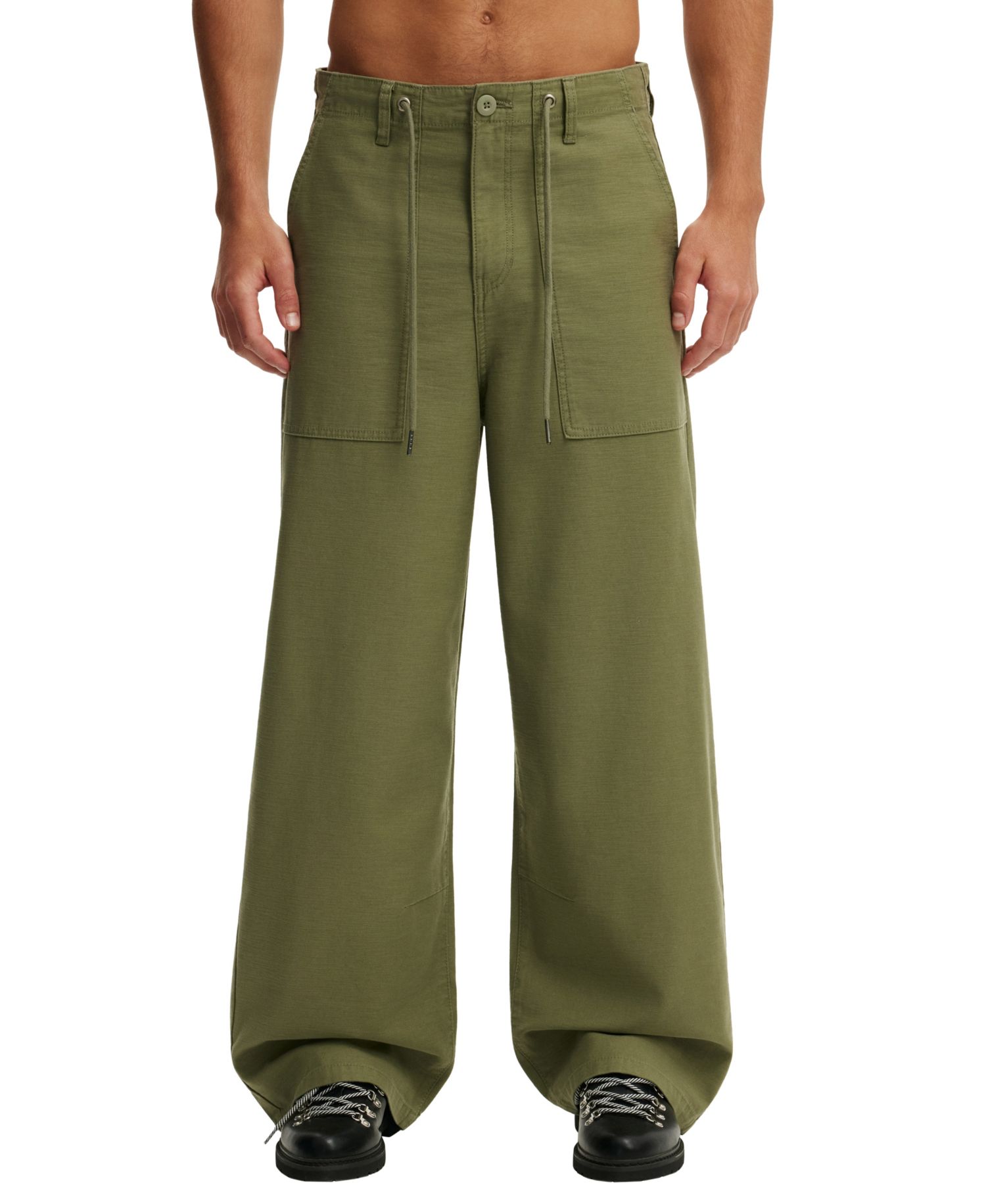 Men's Super Baggy Utility Elastic-Waist Pants