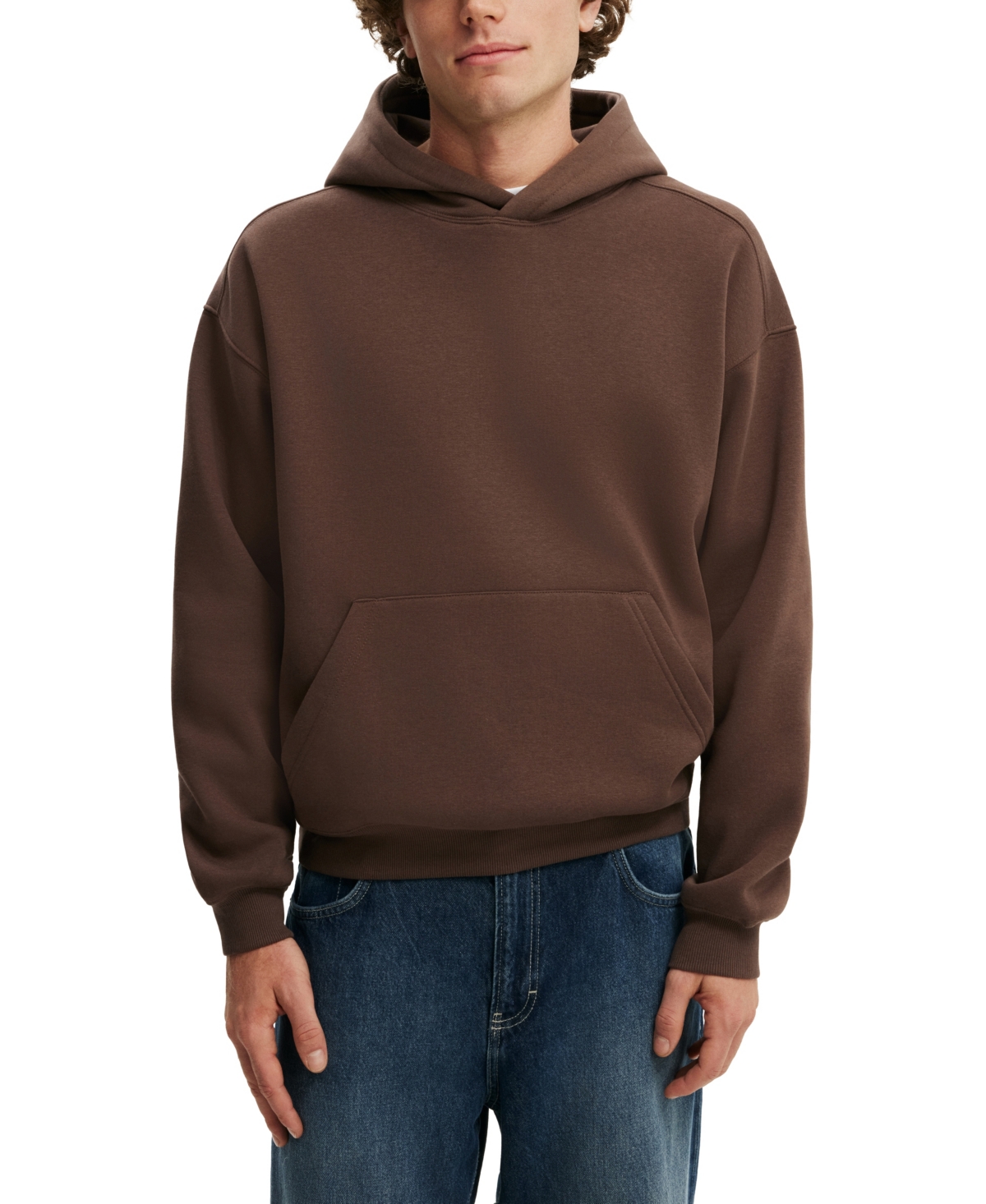 Cotton On Men's Box Fit Fleece Kangaroo Pocket Hoodie