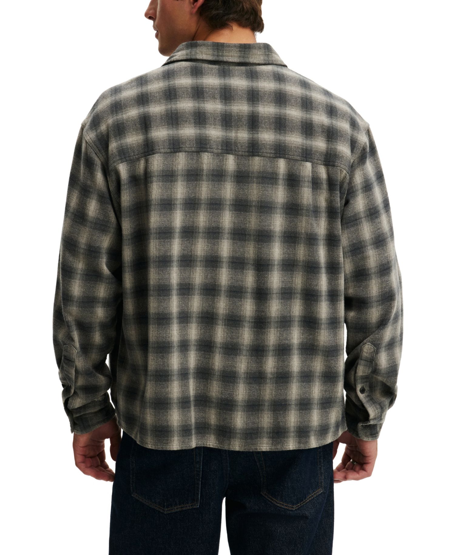 Men's Richmond Plaid Classic-Fit Long-Sleeve Shirt