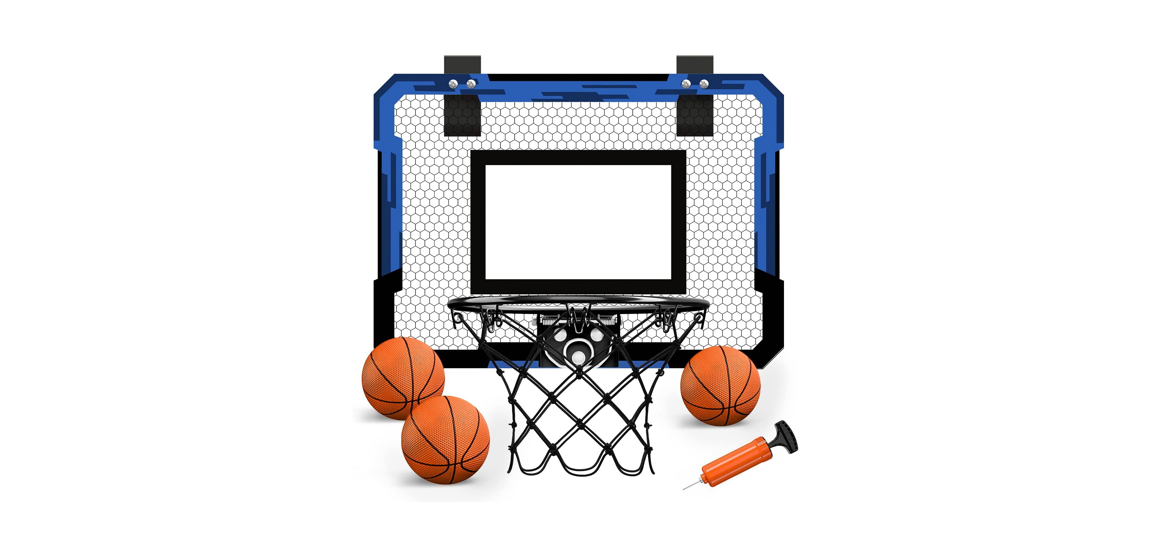 Sportneer Mini Basketball Hoop With Electronic Scoreboard Led Lighting Foldable Indoor Play