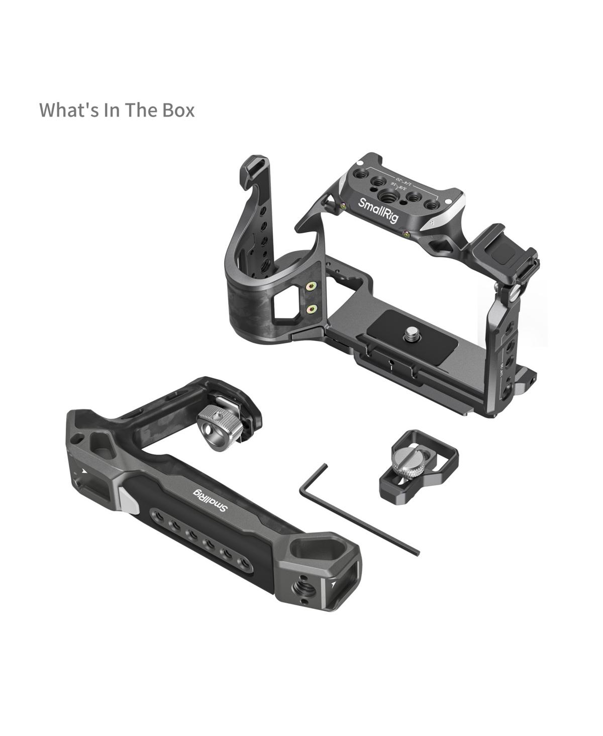 SmallRig Rhinoceros 6030 Carbon Fiber Arca-Swiss Quick Release Plate Camera Cage Kit for Sony Alpha 7 V/7R V/7 Iv/7S Iii/7R Iv - Black
