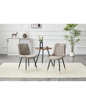 Tech Fabric Dining Chairs Set of 2
