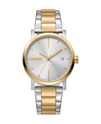 Women's Quartz Soho Midi Two-Tone Stainless Steel Bracelet Watch, 34 mm