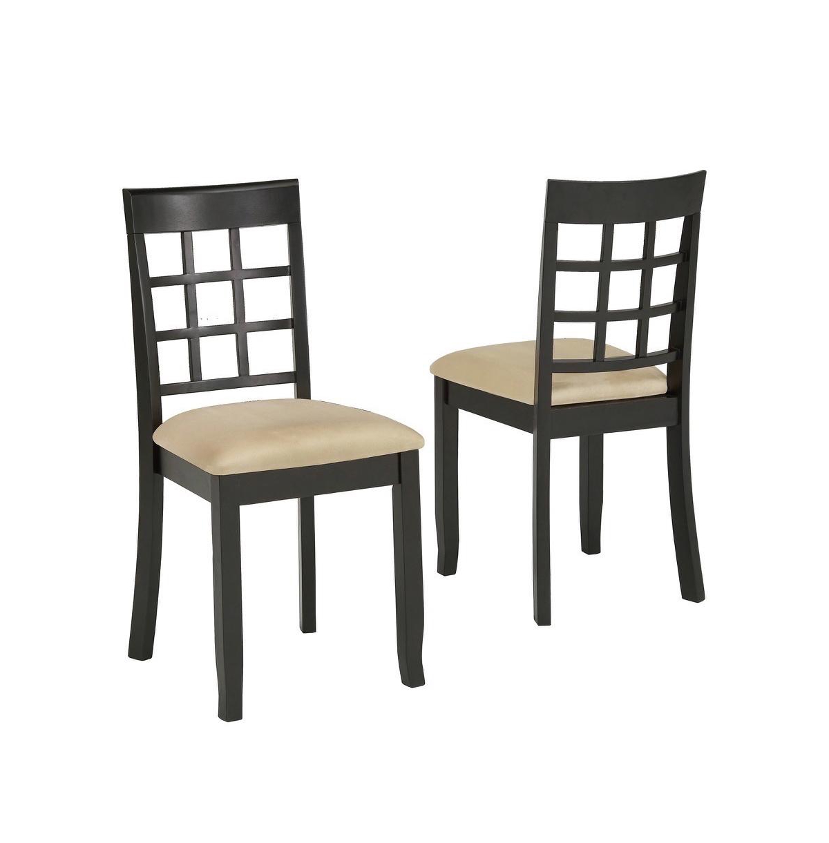 iNSPIRE Q Jeann Windor Dining Chair (Set of 2 - Black/beige
