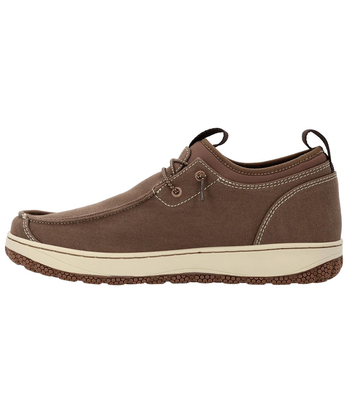 Мужские туфли ROCKY Dry-Strike SRX Outdoor Round-Toe Canvas Boat, цвет: Тёмный серо-коричневый — фото 6
