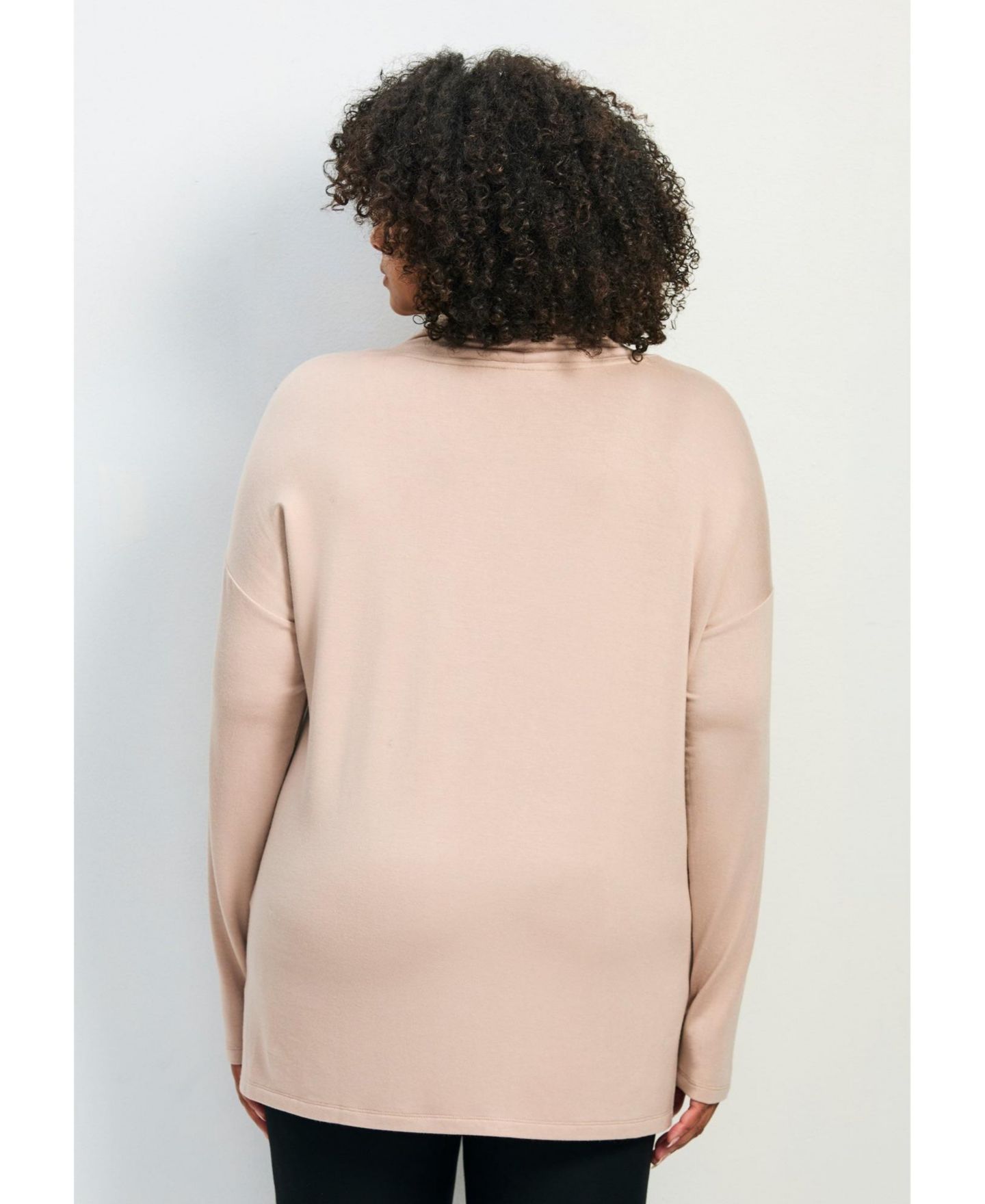 Женский топ Avenue Addison Cowl Neck Tunic Top, цвет: Латте — фото 4