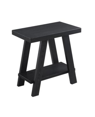 Ethens Contemporary Wood Shelf Side Table