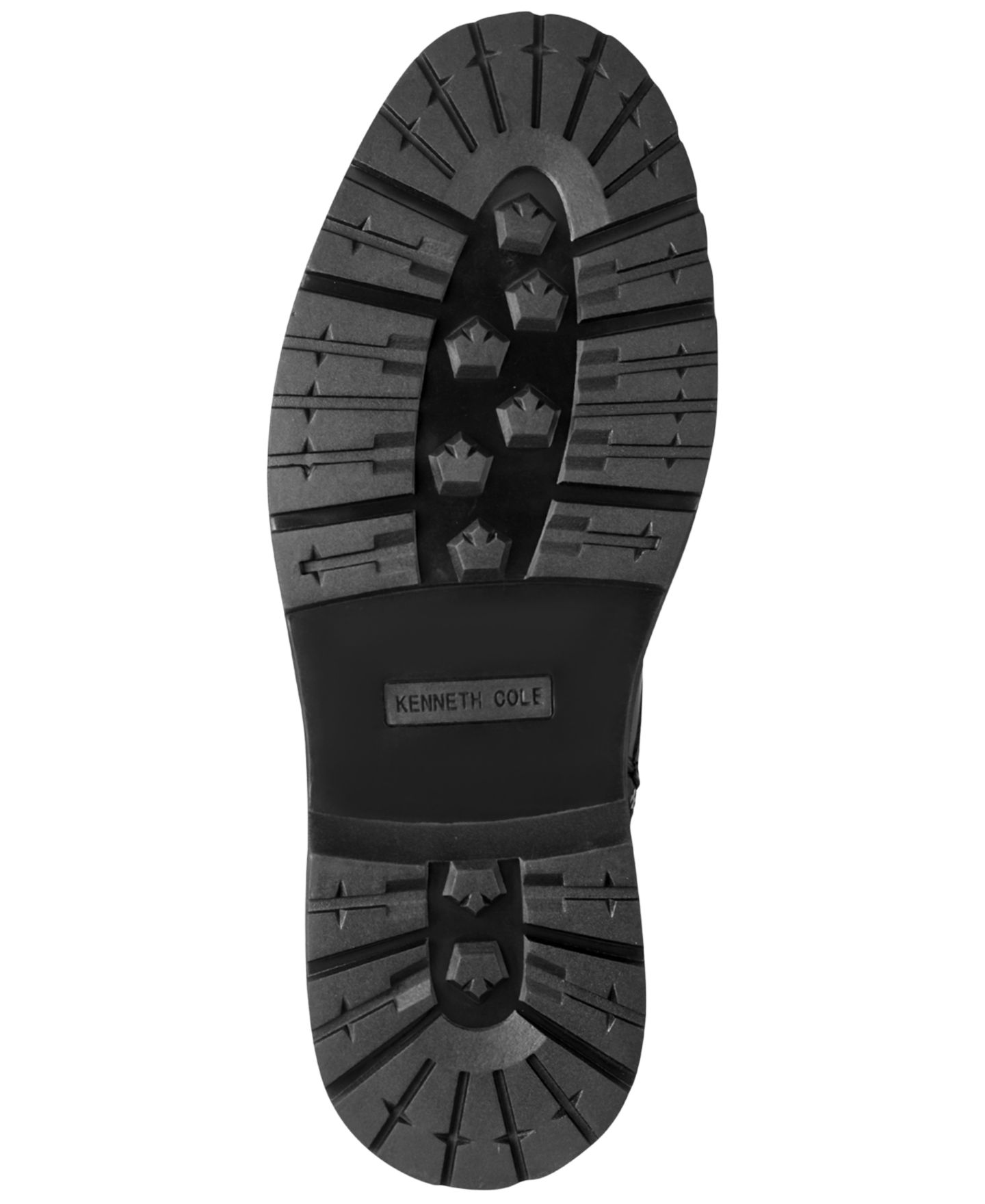 Мужские ботинки Kenneth Cole New York Dismon Leather Lace-Up Combat, цвет: Чёрный — фото 5