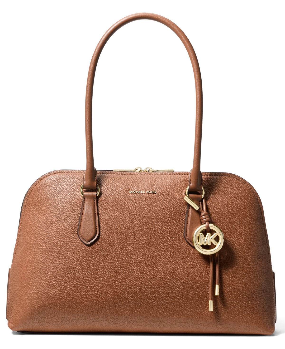 Michael Michael Kors Shaye Large Dome Shoulder Tote Handbag - Luggage