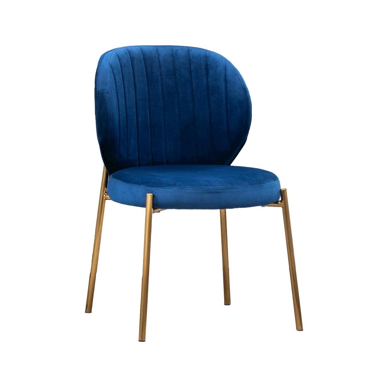 Roundhill Furniture Amoa Contemporary Velvet Upholstery Dining Chair