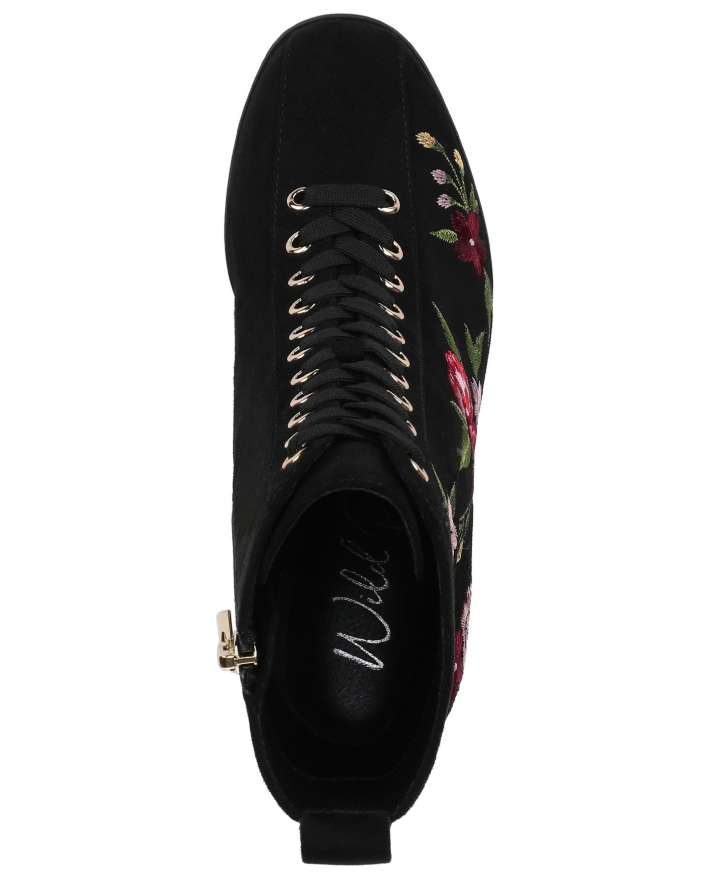 Женские ботинки Wild Pair Cosima Lace-Up Block-Heel Dress Booties, цвет: Чёрный — фото 4