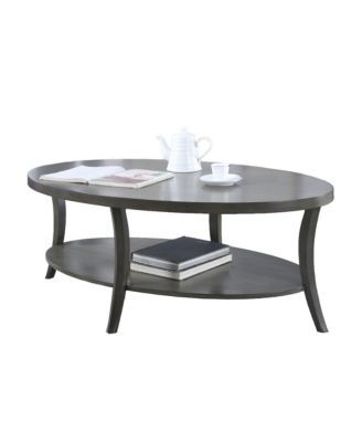 Perth Contemporary Oval Shelf Coffee Table