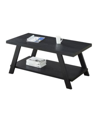 Athens Contemporary Replicated Wood Shelf Coffee Table