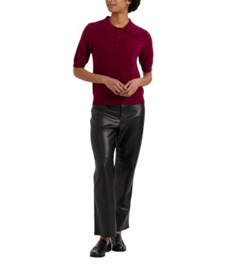Women's Brushed Cashmere Polo Tee
