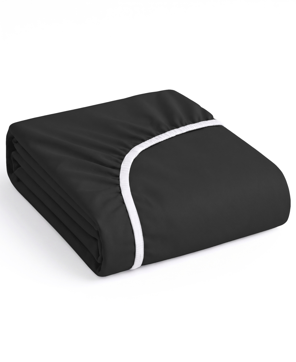 Nestl Super Soft Extra Deep Pocket Microfiber Fitted Sheet, King - Black