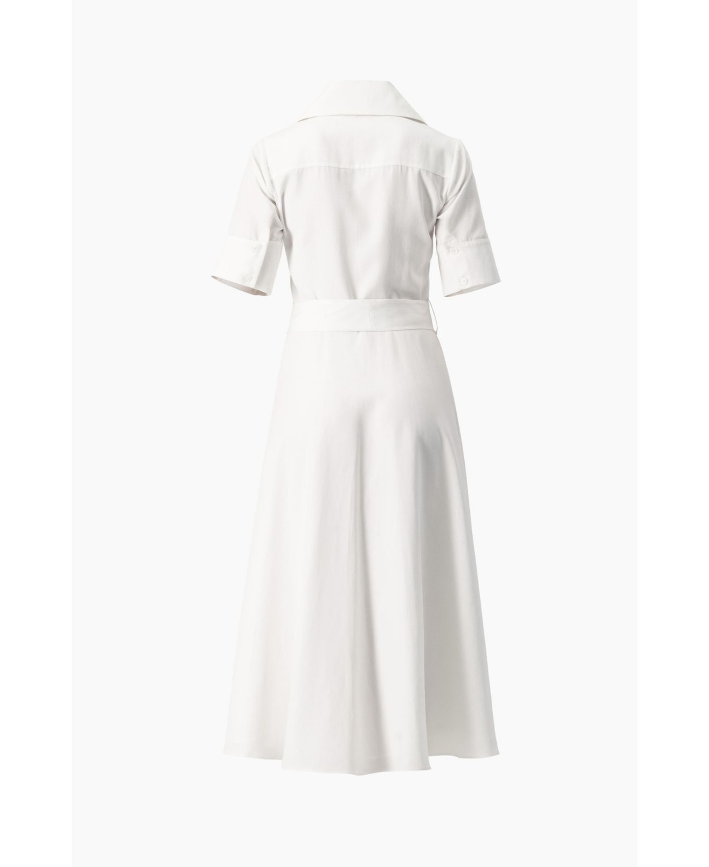 Женское платье Ivonne Patch-Pocket Belted Button-Front Midi Shirt Dress, цвет: Белый — фото 6
