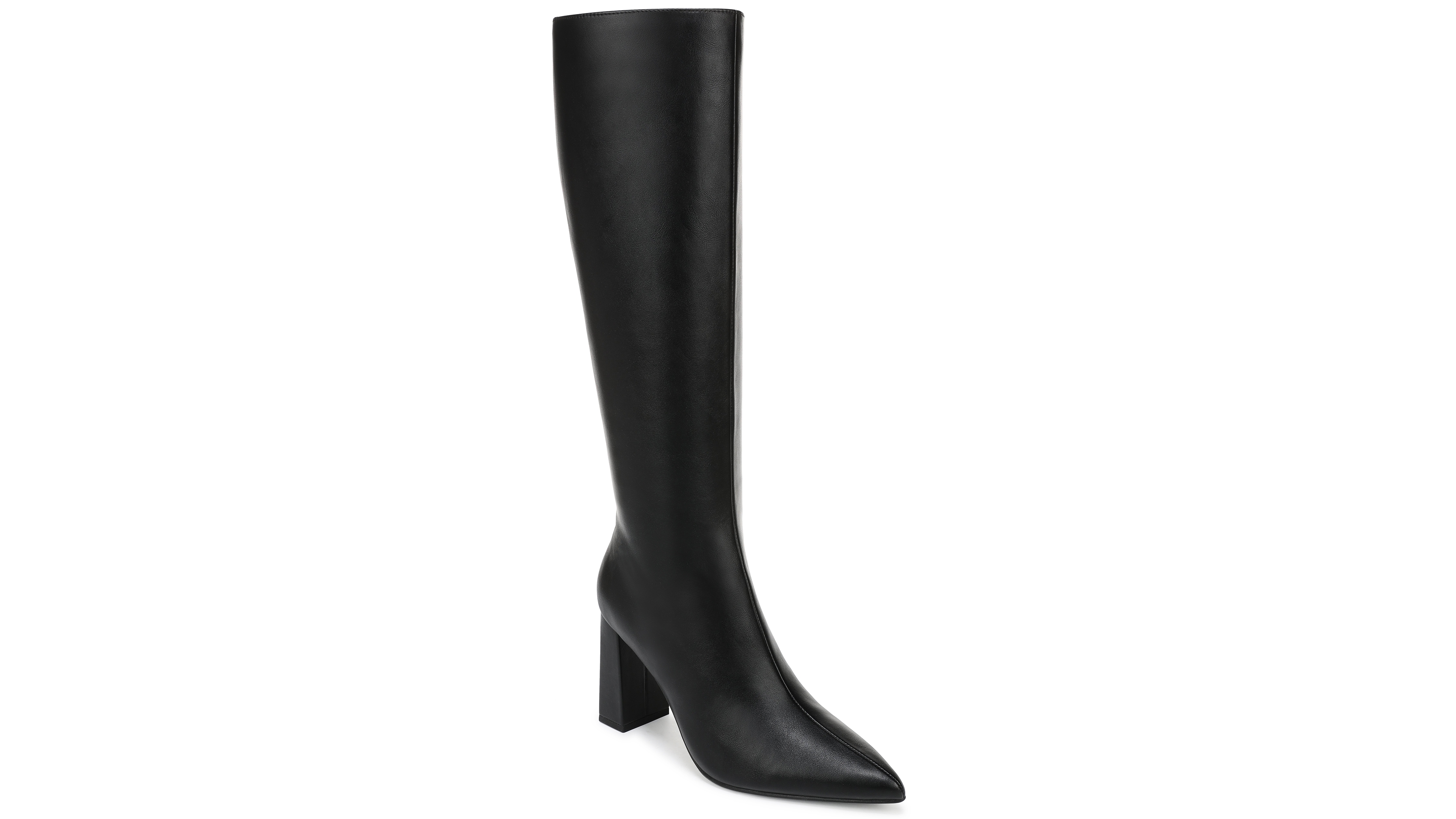 Wild Pair Women's Faux Leather Knee-High Pointed-Toe Dress Boots, Macy's Exclusive