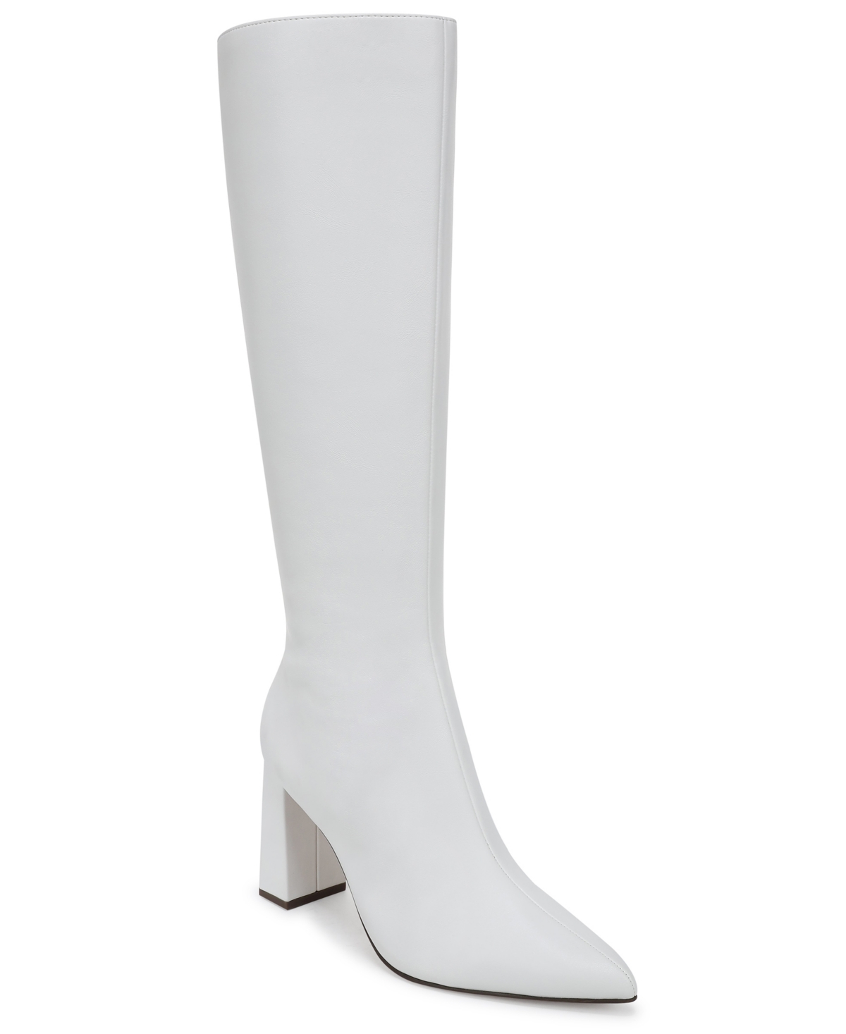 Wild Pair Women's Faux Leather Knee-high Pointed-toe Dress Boots, Macy's Exclusive In White