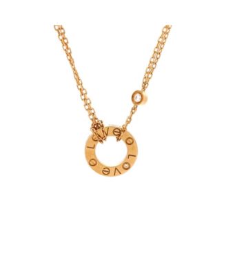 2 Diamonds Love Pendant Necklace