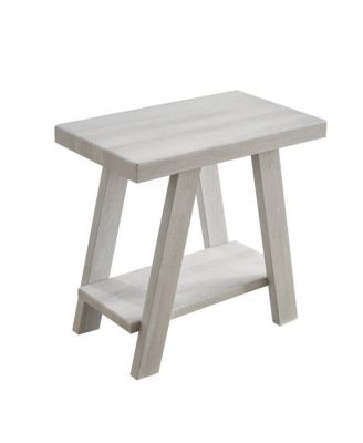 Ethens Contemporary Wood Shelf Side Table