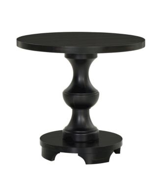 Caesar Traditional Round Pedestal End Table