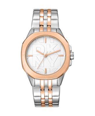 Women's Quartz Logo Two-Tone Stainless Steel Bracelet Watch, 34 mm