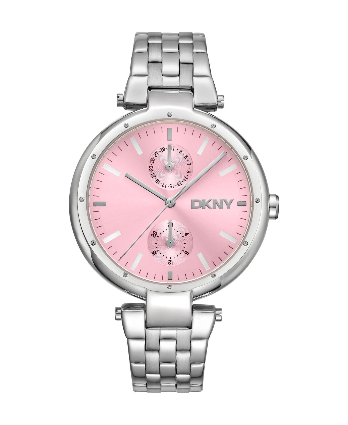 Dkny Women's Quartz Eastside Maxi Silver Stainless Steel Bracelet Watch, 38 mm