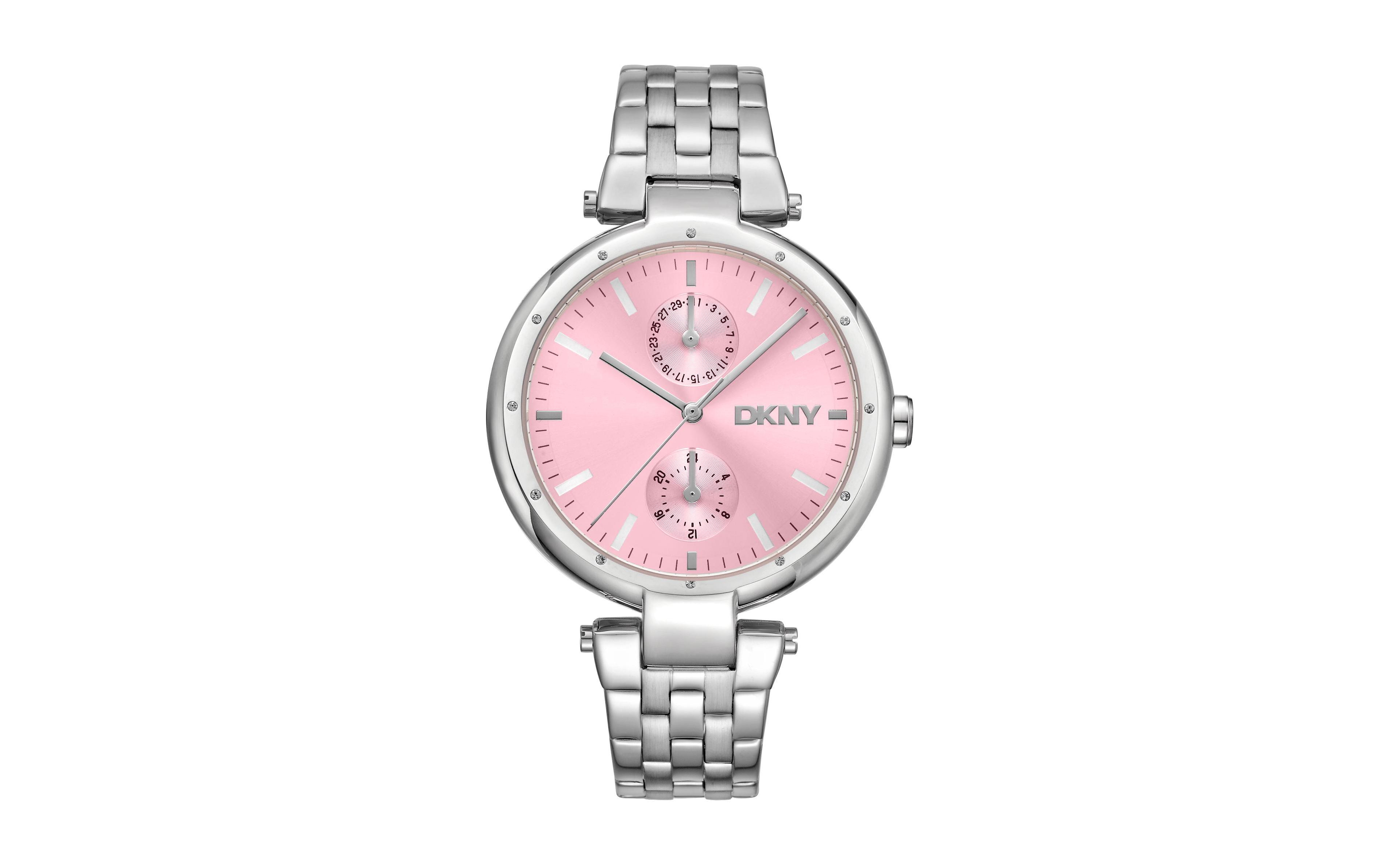 Dkny Women's Quartz Eastside Maxi Silver Stainless Steel Bracelet Watch, 38 mm