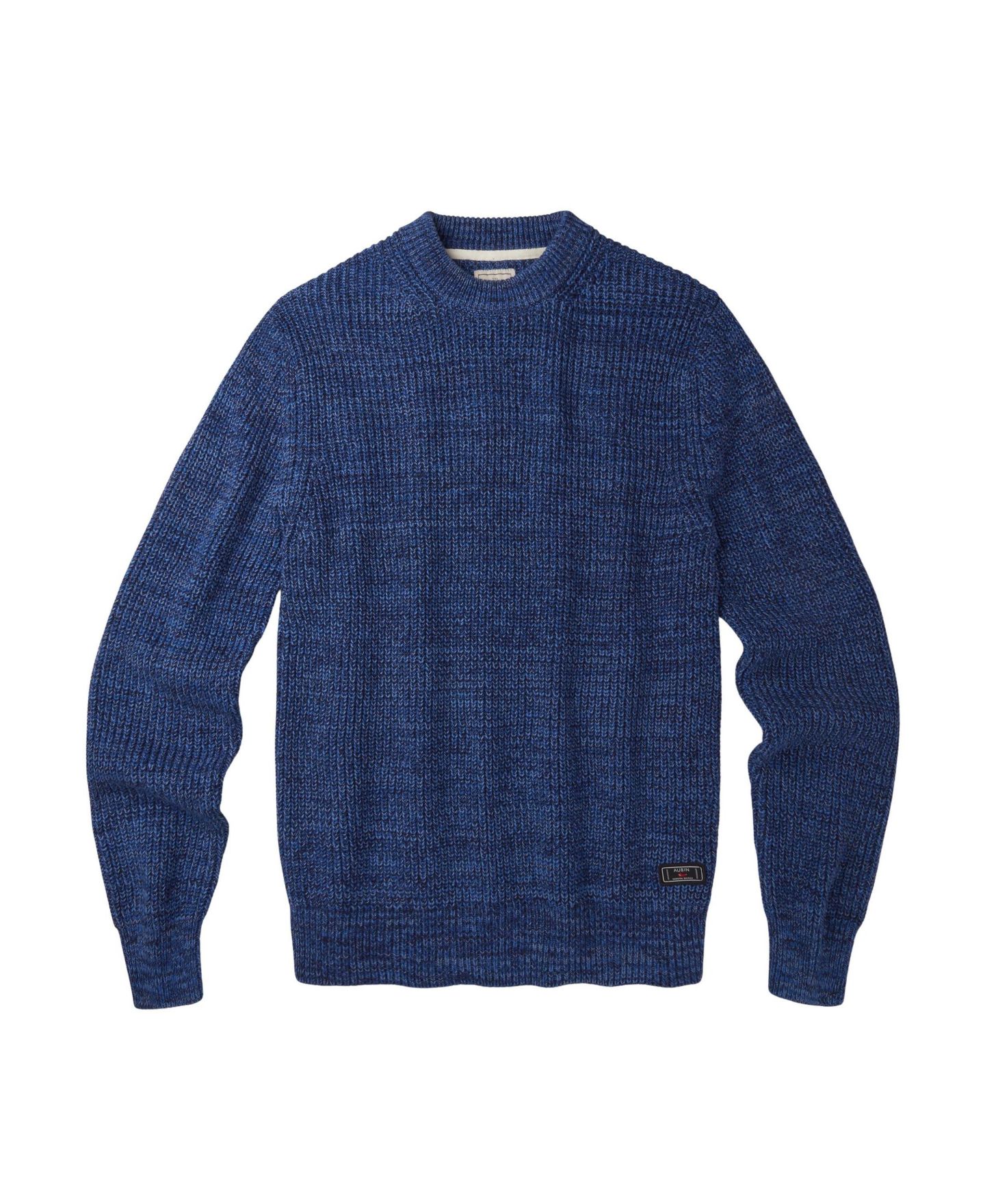 Мужской свитер Aubin Martin Ribbed Long-Sleeve Crew-Neck, цвет: Синий — фото 4
