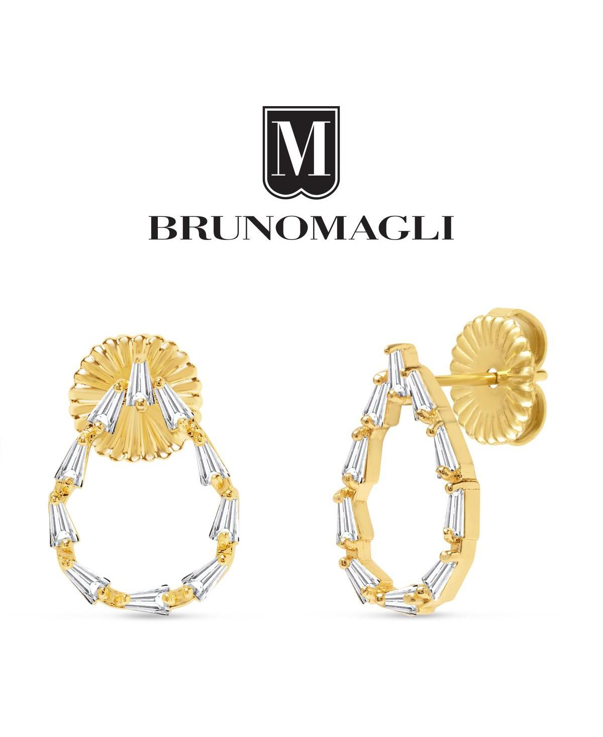 Bruno Magli Crystal Gold-Tone Stefania Drop Earrings