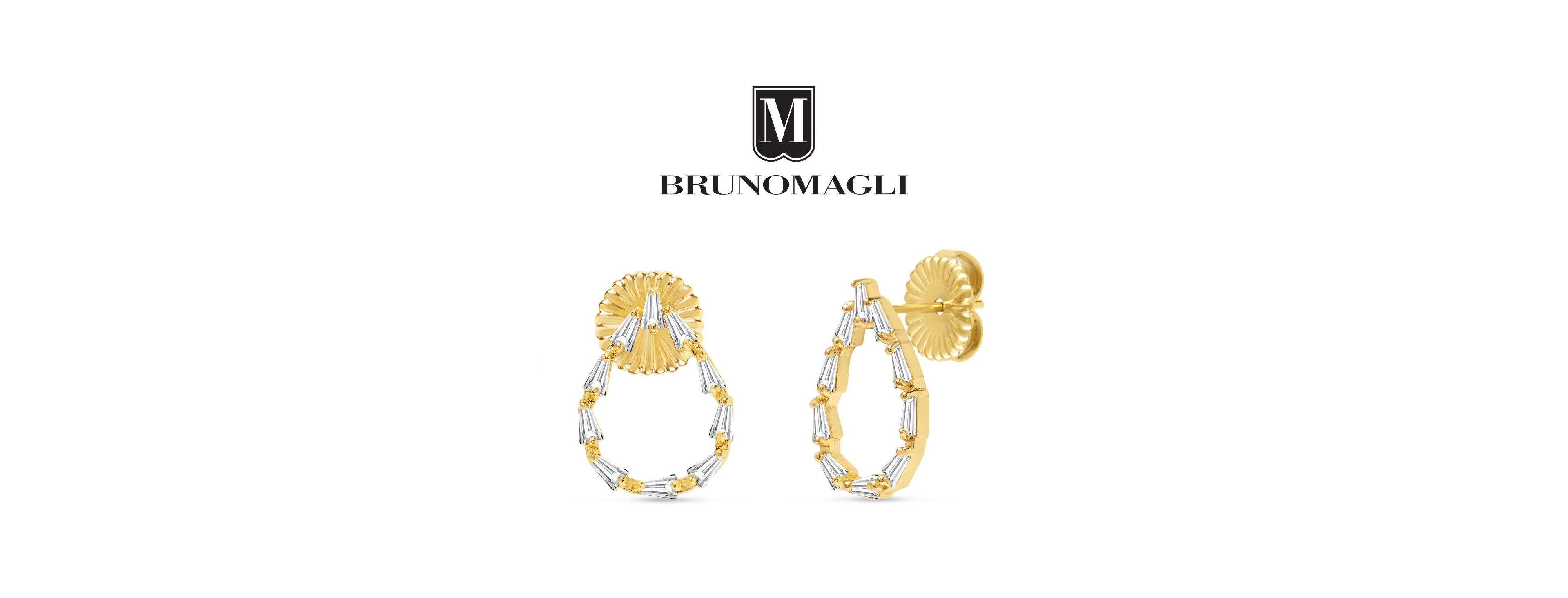 Bruno Magli Crystal Gold-Tone Stefania Drop Earrings