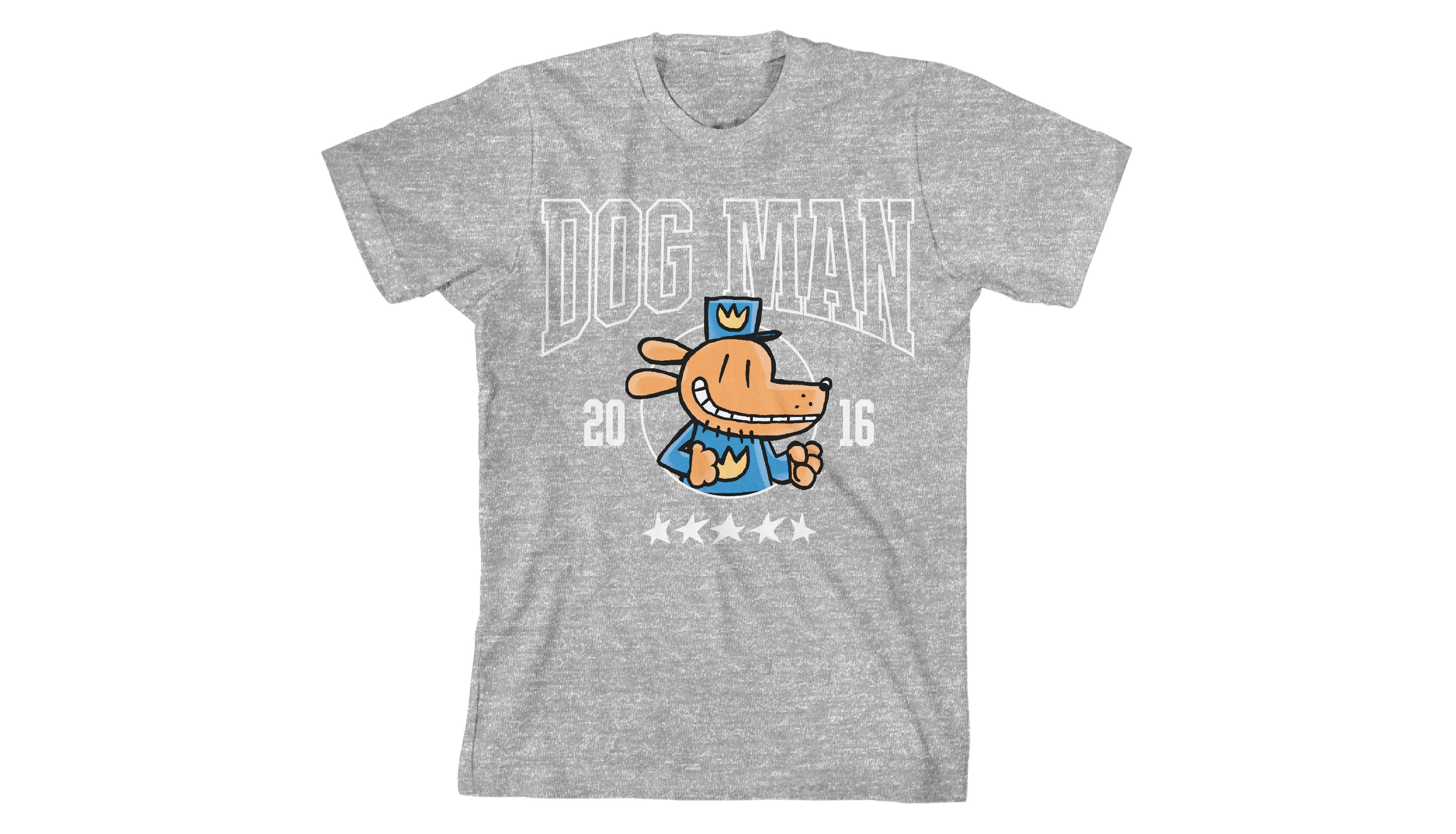 Dog Man Boys ( xs to xl ) Youth Athletic Heather Crew Neck Short Sleeve T-shirt
