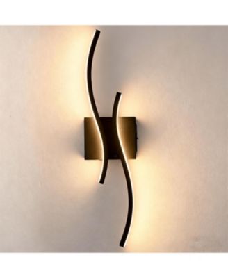 Battery Operated Wall Sconce Rechargeable Wireless Black Wall Light with Remote Control