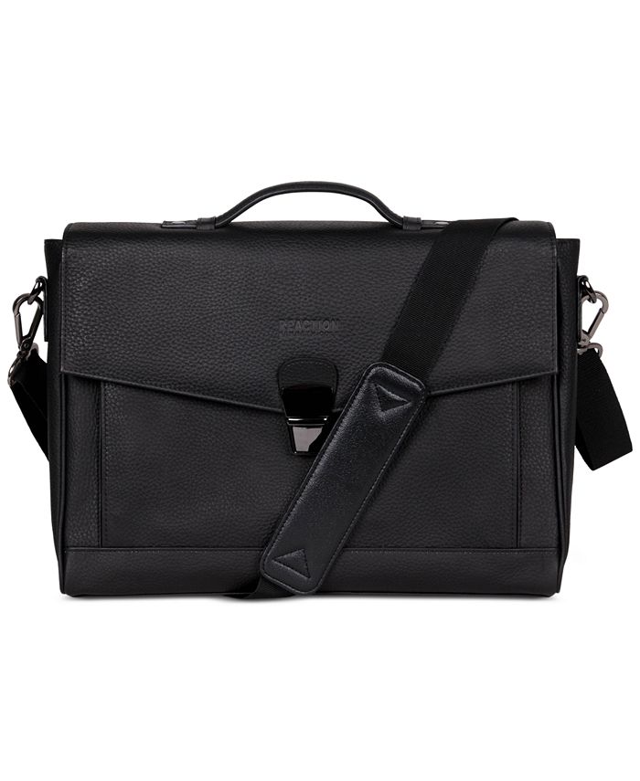 Kenneth Cole Reaction Kenneth Cole Leather Laptop Briefcase - Macy's