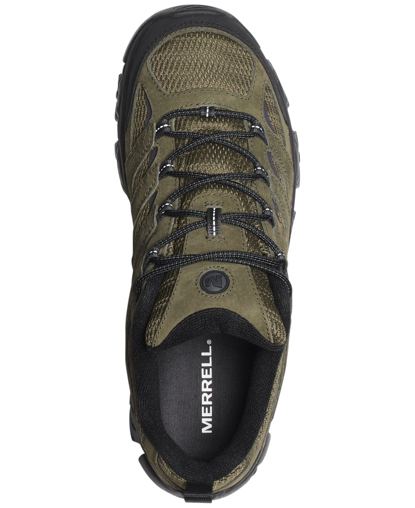 Мужские кроссовки Merrell Moab 3 Hiking Low-Top Vibram-Outsole, цвет: Тёмный мох — фото 4
