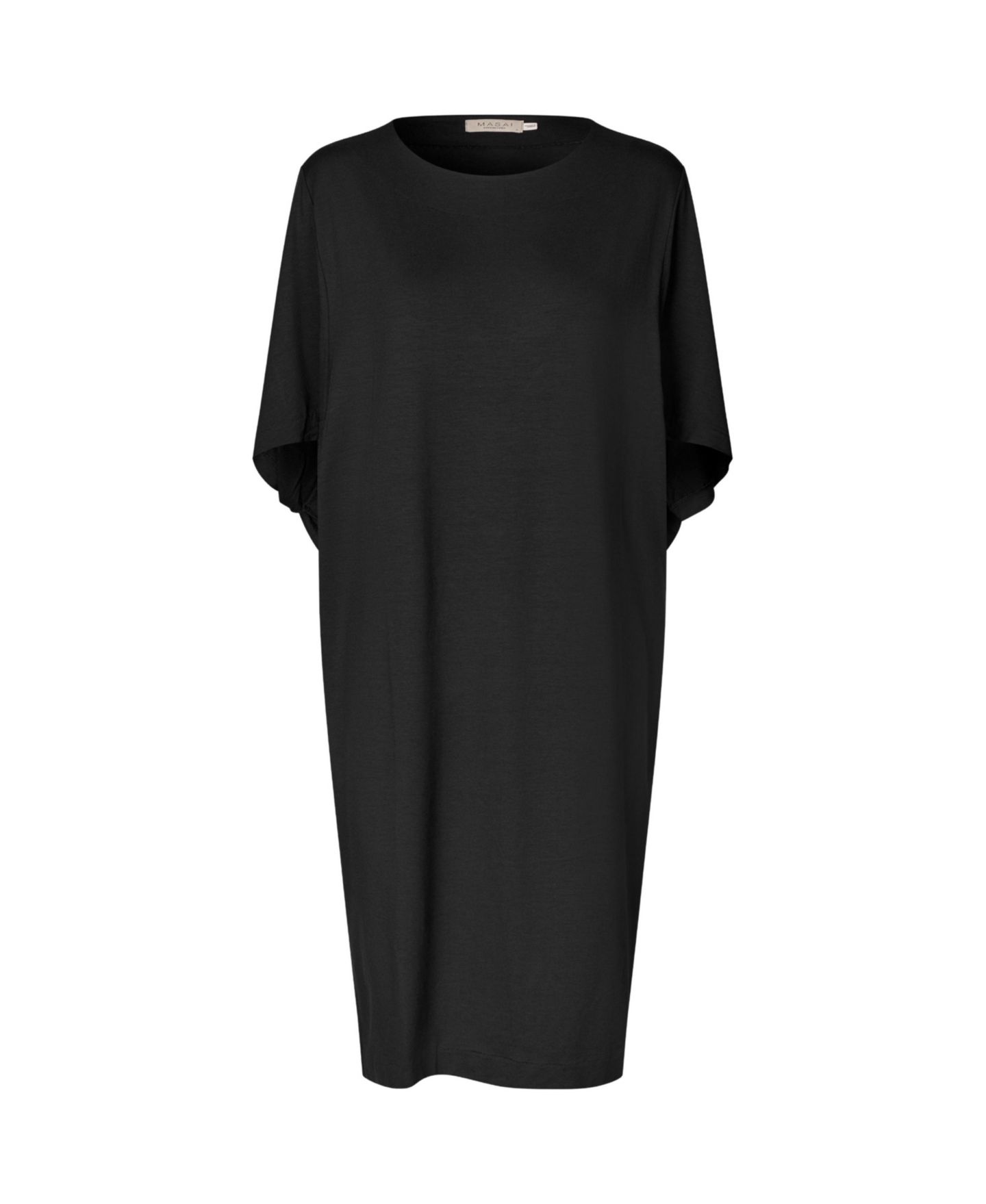 Женское платье Masai Copenhagen MaNattie Batwing-Sleeve Loose-Fit Draped Knee-Length, цвет: Чёрный — фото 4