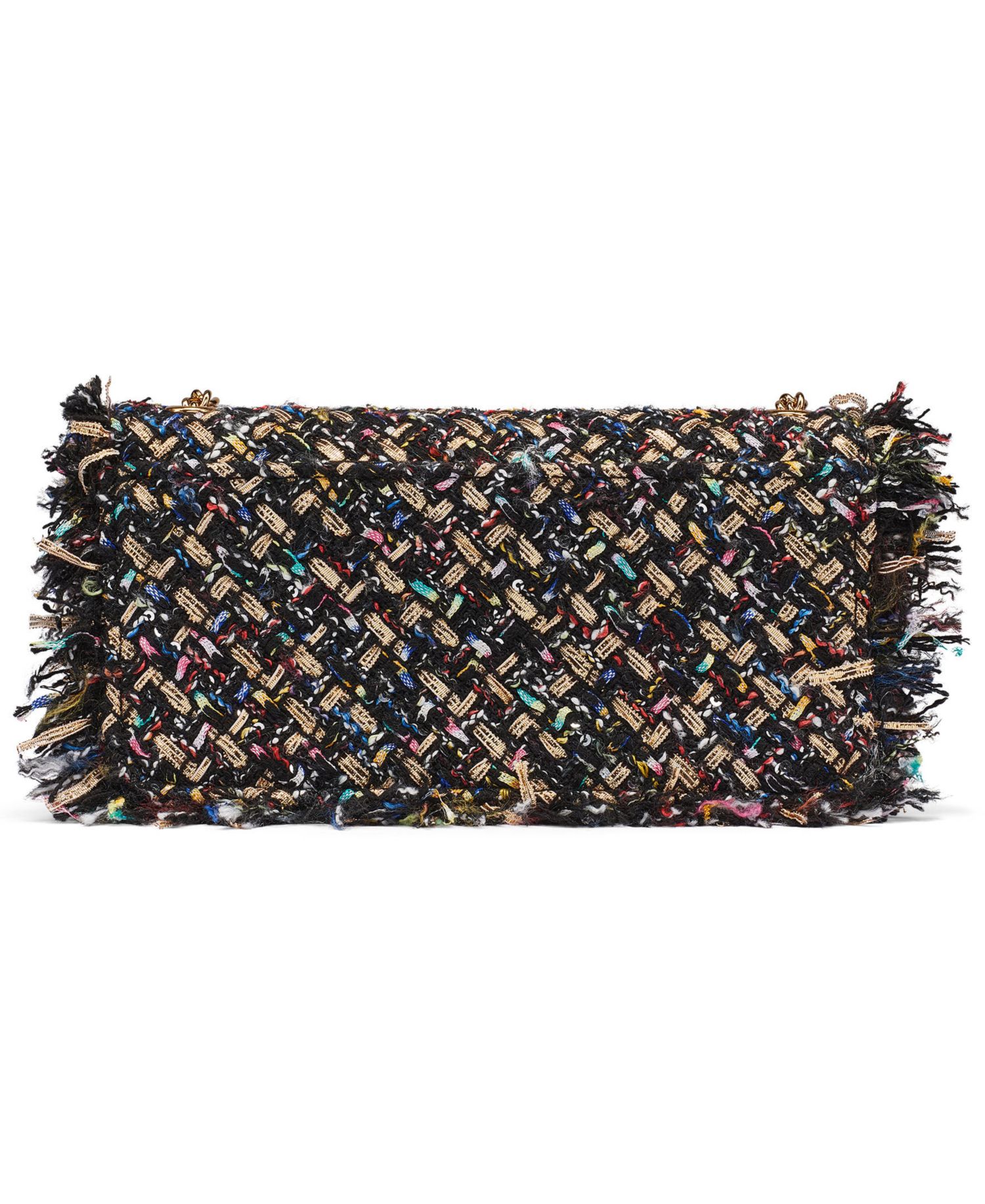 Kosette Tweed Chain-Strap Evening Crossbody Handbag