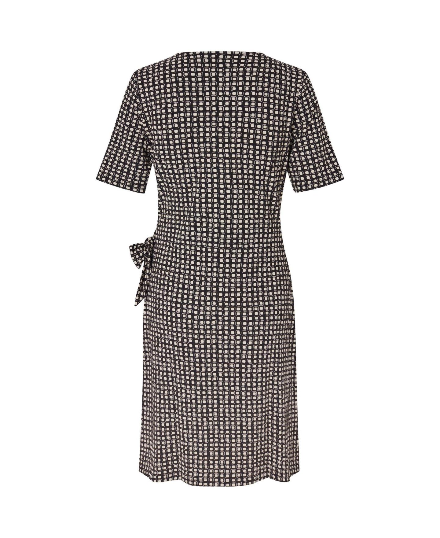Женское платье Masai Copenhagen Raven V-Neck Short-Sleeve Wrap, цвет: Чёрный — фото 4