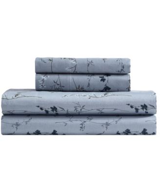 Wildflower 300-Thread Count Cotton Sateen 4-Piece Sheet Sets