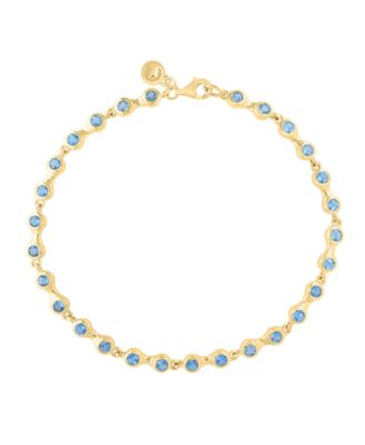 Blue Topaz Bracelet (2-3/4 ct. t.w.) in Gold over Sterling Silver