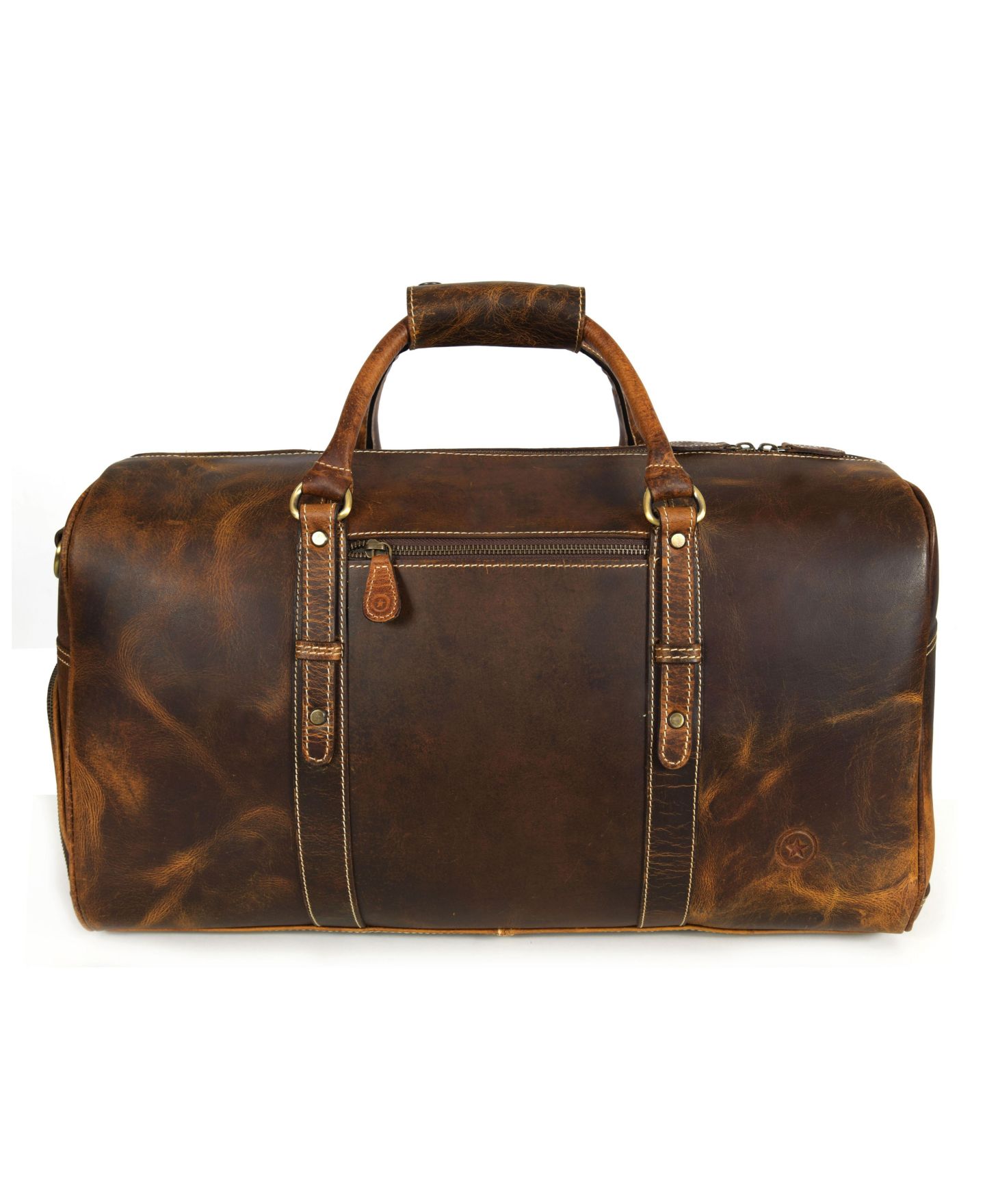 Сумка Aaron Leather Goods 20 Inch Heritage Voyager Duffel, цвет: Oxford — фото 16