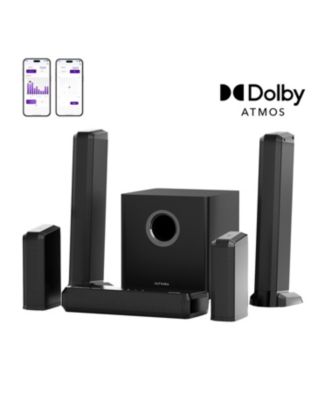 Apollo S90 9.1ch Dolby Atmos Sound System, Wireless Subwoofer, Rear Speakers, RGB Lights, App Control, 470W