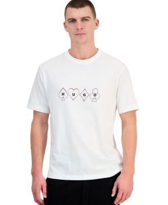 Hugo Men's Doudi Regular-Fit Crewneck Graphic Print T-Shirt