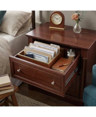 Laminated Cherry Finish File Cabinet with Spacious Storage