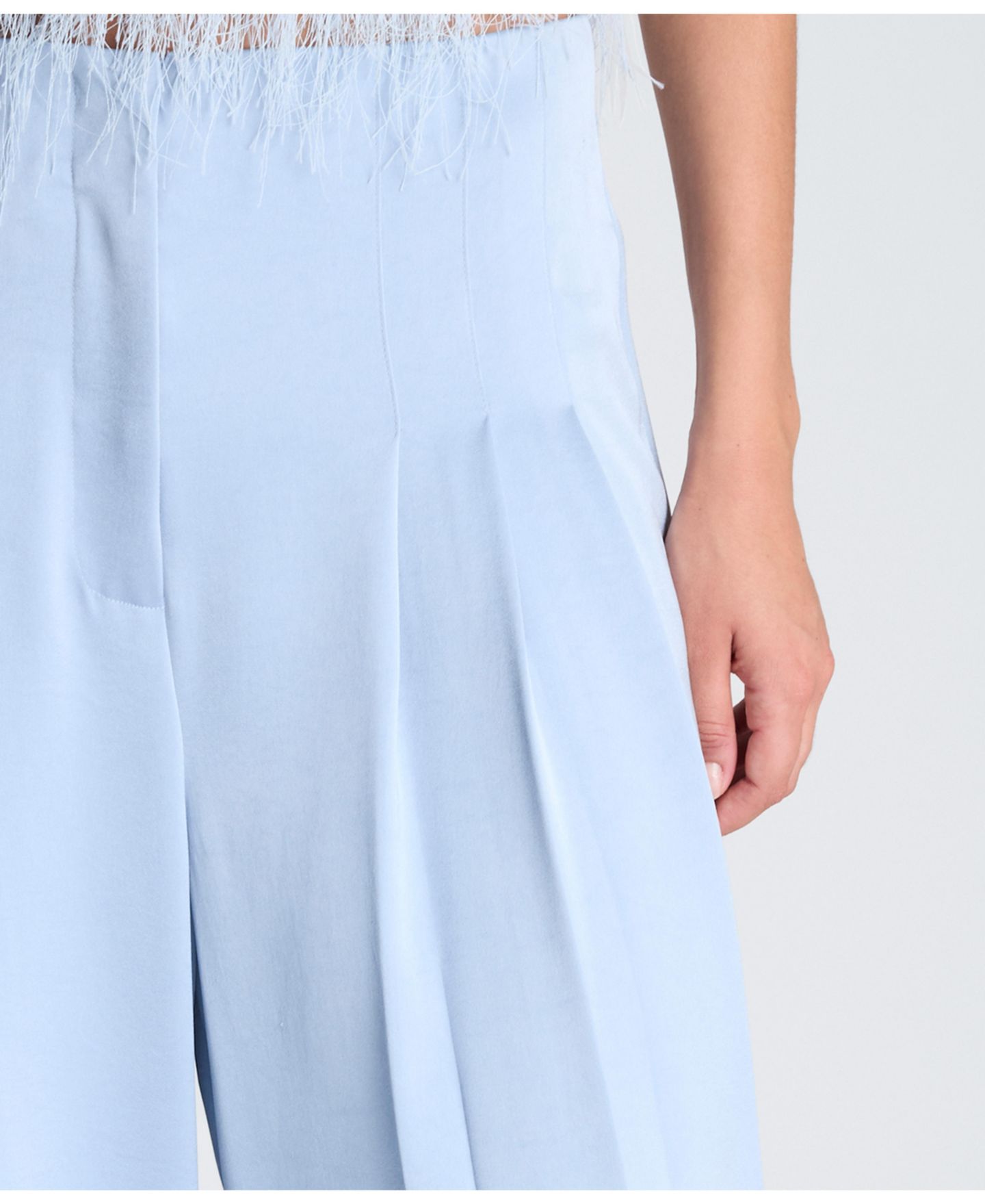 Женские брюки Kenneth Cole High-Rise Wide-Leg Triple-Pleat, цвет: Синий — фото 4