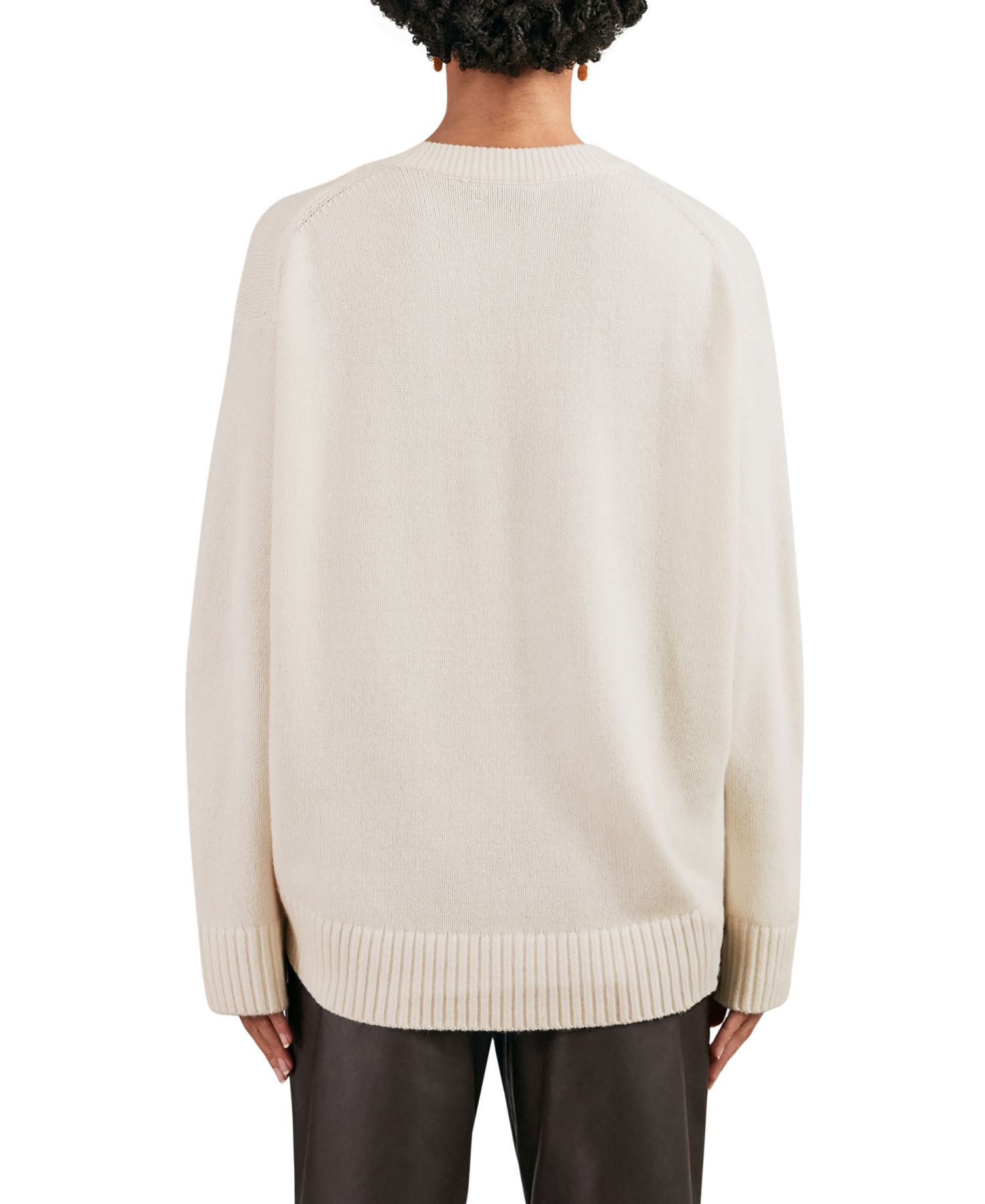 Women's Ella Oversized Drop-Shoulder Wool-Cashmere Blend Crewneck Sweater